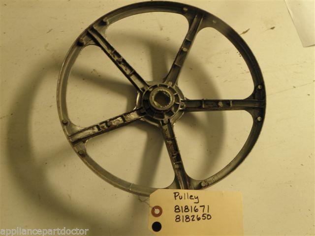 KENMORE WASHER 8181671 8182650 PULLEY USED PART ASSEMBLY F/S KENMORE WASHER 8181671 8182650 PULLEY USED PART ASSEMBLY F/S